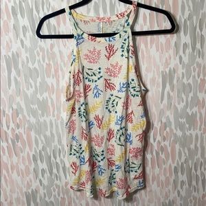 Floral thank top